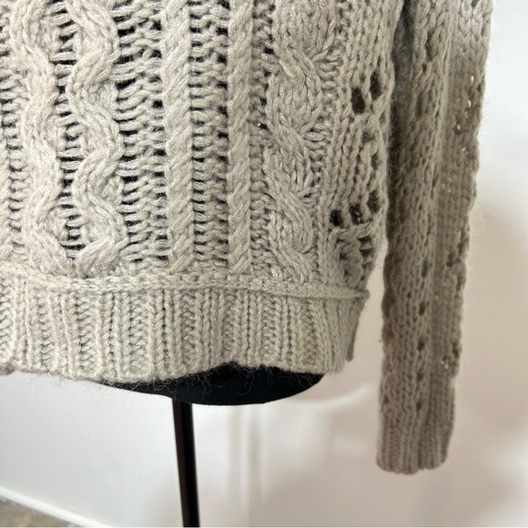 Free People chunky knit sweater|oversized | neutral | size medium - Picture 2 of 11